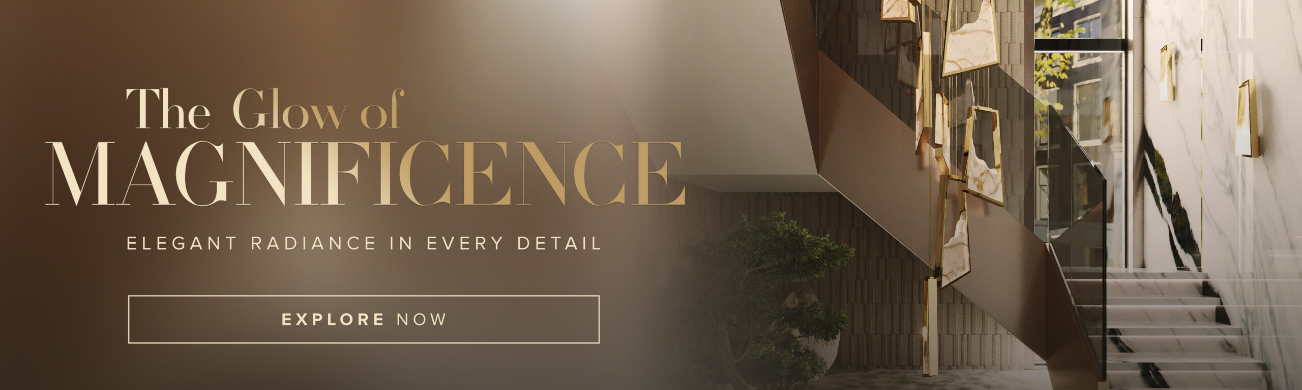 GLOW OF LIGHTING BANNER