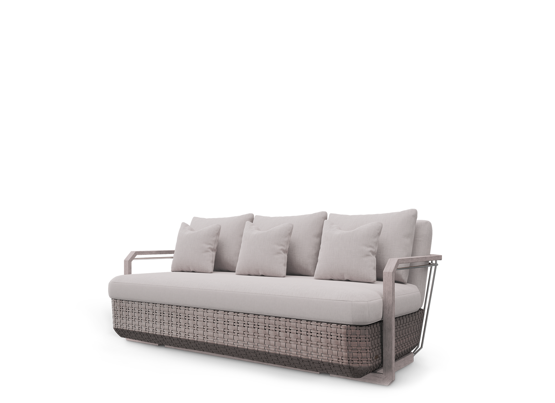 hampton wood sofa