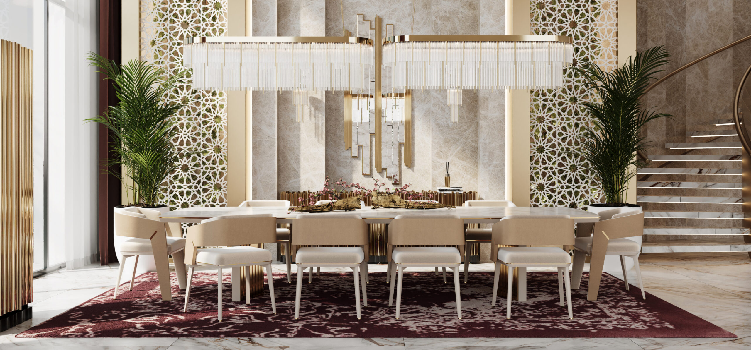 Riyadh Living: Explore an Extravagant Dining Room Set