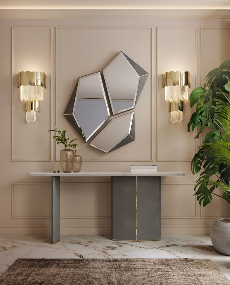 Statement Mirrors by LUXXU: Sculptural Reflections of Luxury Design